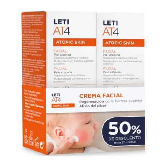 LETI AT4 CREMA FACIAL DUPLO 50ML CN 634988 | PcFarmacia