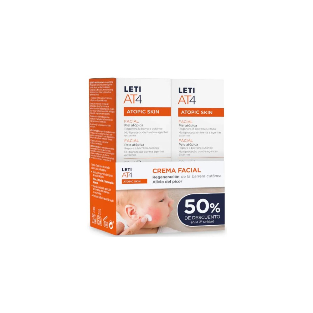 LETI AT4 CREMA FACIAL DUPLO 50ML CN 634988 | PcFarmacia