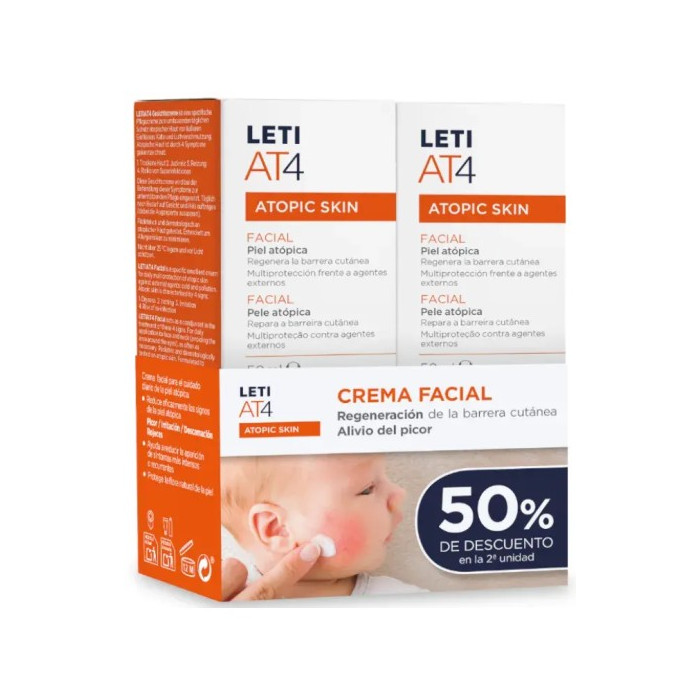 LETI AT4 CREMA FACIAL DUPLO 50ML CN 634988 | PcFarmacia