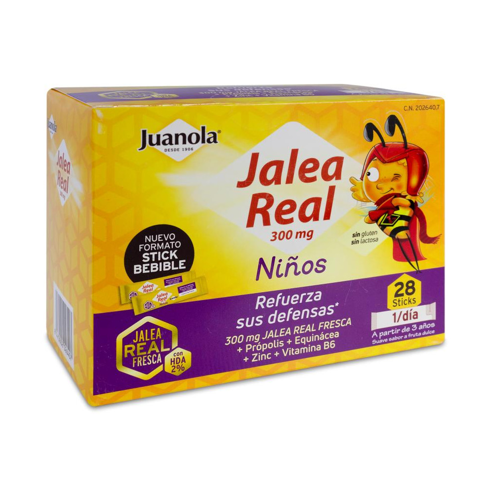 JUANOLA JALEA NIÑOS 28 STICKS CN 202640 | PcFarmacia