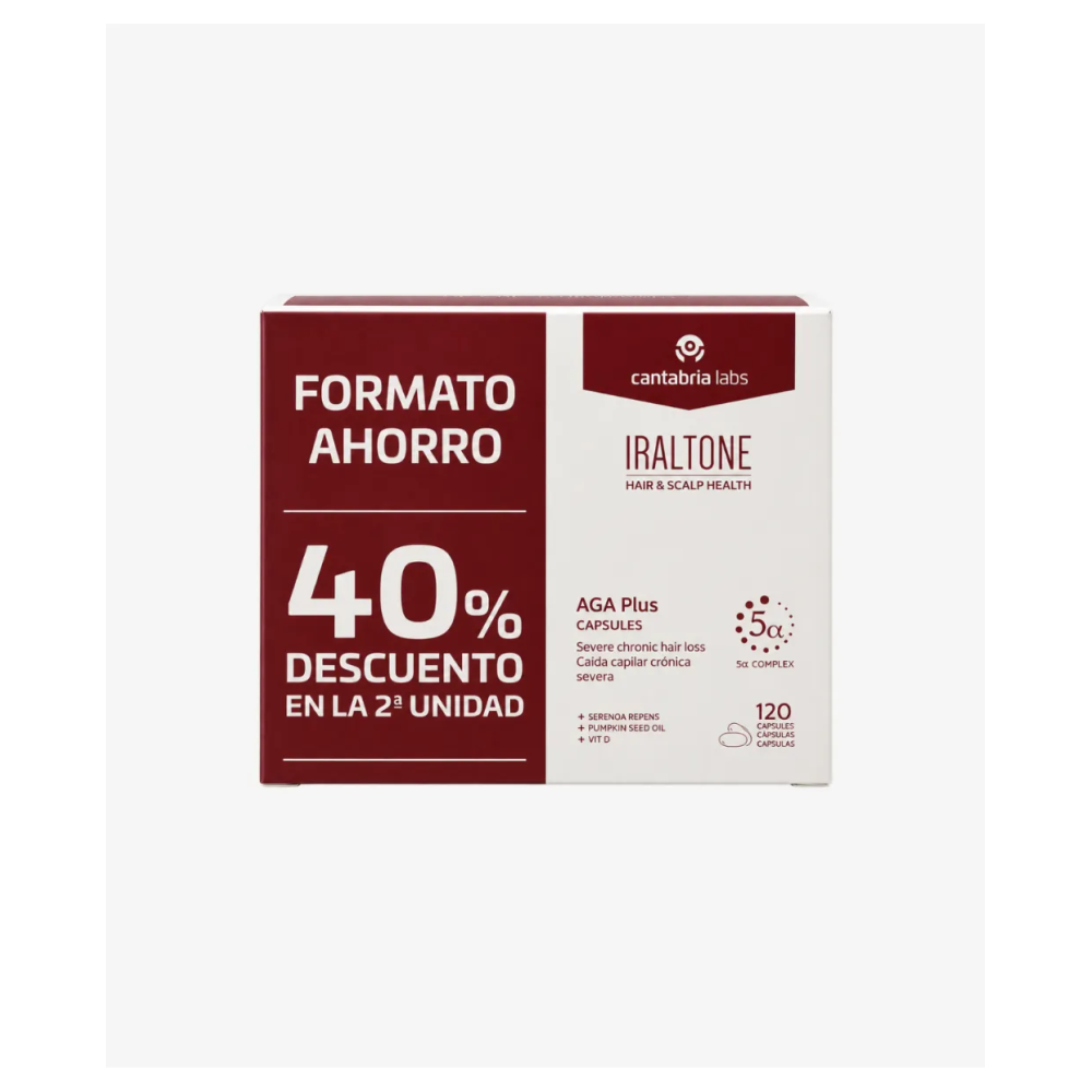 IRALTONE AGA PLUS PACK 120 CAPSULAS CN 065733 | PcFarmacia