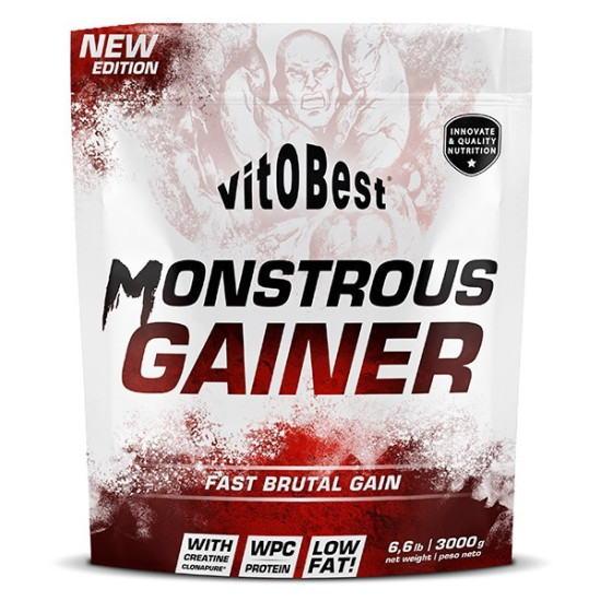 VITBOBEST MONSTROUS GAINER 3KG GALLETAS CN 035559 | PcFarmacia