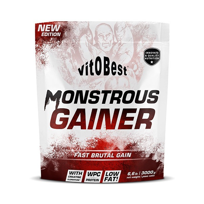 VITBOBEST MONSTROUS GAINER 3KG GALLETAS CN 035559 | PcFarmacia