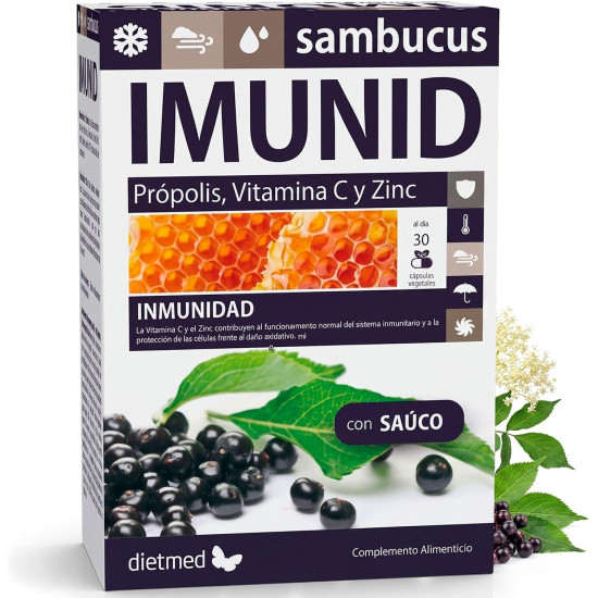 INMUNID SAMBUCUS DIETMET 30 CAPS CN 009274 | PcFarmacia