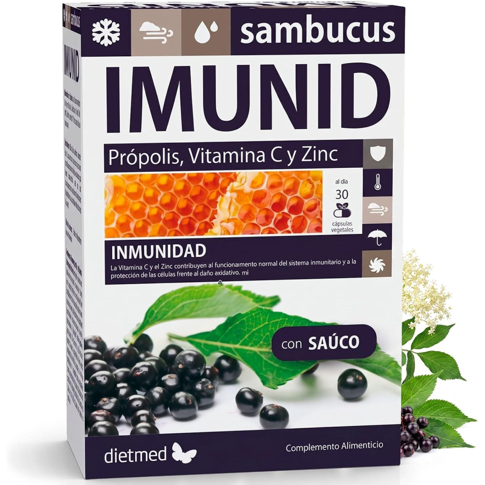 INMUNID SAMBUCUS DIETMET 30 CAPS CN 009274 | PcFarmacia