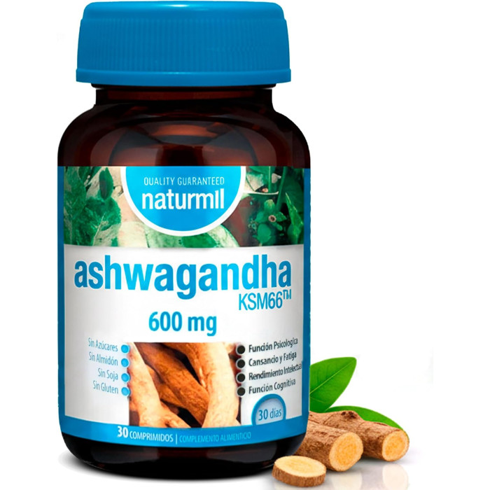NATURMIL ASHWAGANDHA KSM66 600 MG 30 comp CN 040882 | PcFarmacia