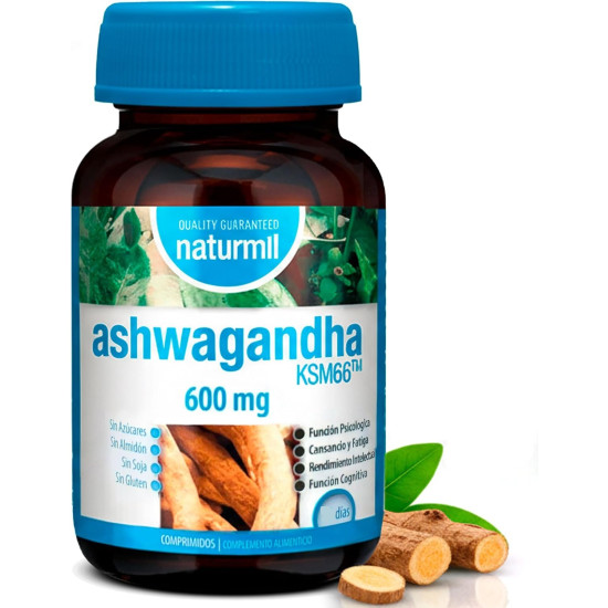 ASWAGANDA 600MC 60 COMP NATURMIL CN 097775 | PcFarmacia