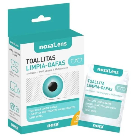 NOSA LENS TOALLITAS LIMPIA GAFAS 20U CN 014294 | PcFarmacia