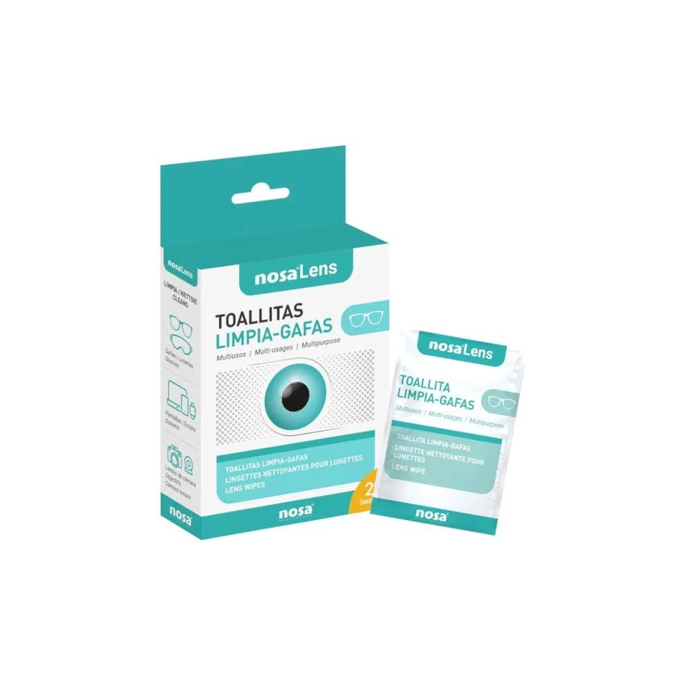 NOSA LENS TOALLITAS LIMPIA GAFAS 20U CN 014294 | PcFarmacia